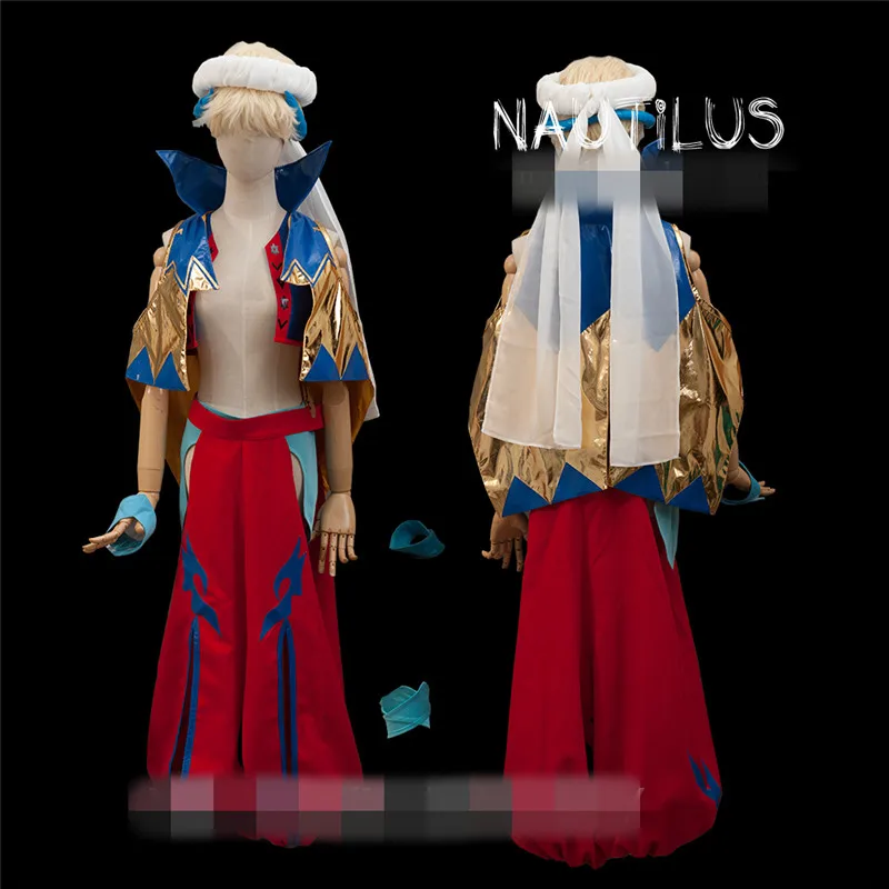 FGO fate grand order Gilgamesh Caster Dress Halloween Cosplay Costume