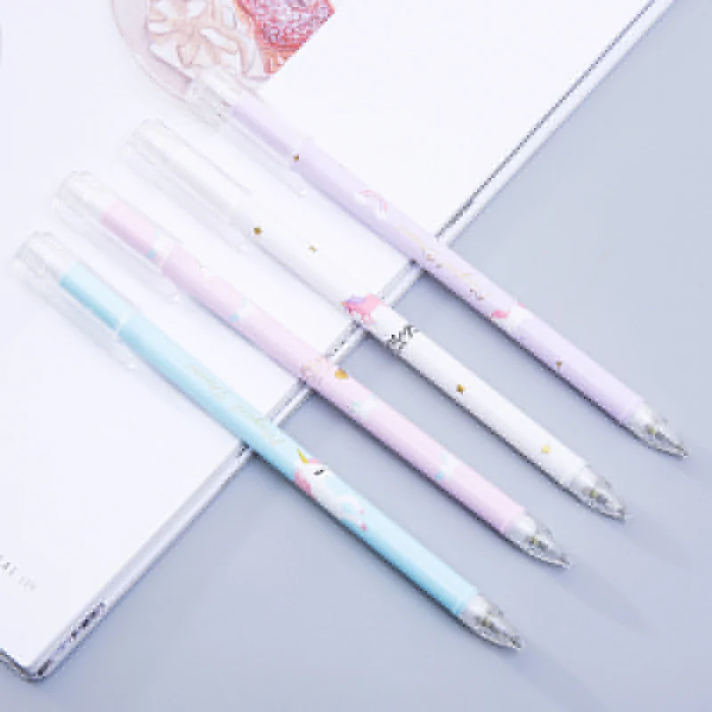 1 pcs Cute Kawaii Unicorn Plastic Mechanical Pencil Creative Automatic Pens For Kids Writing School Supplies Korean Stationery