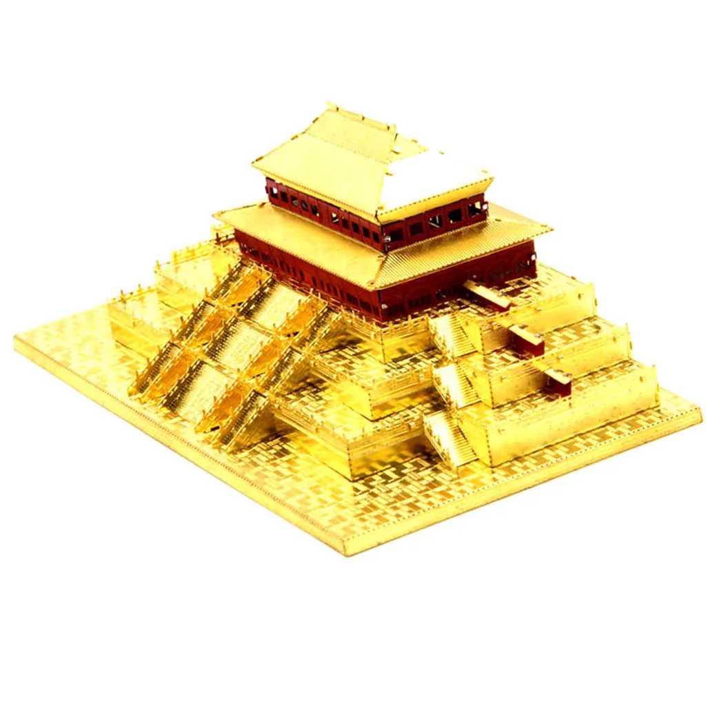 3D Metal Jigsaws Puzzle - China Taihe Palace Model History Architecture Building Toy  Retro Home Office Desk Decoration Ornament