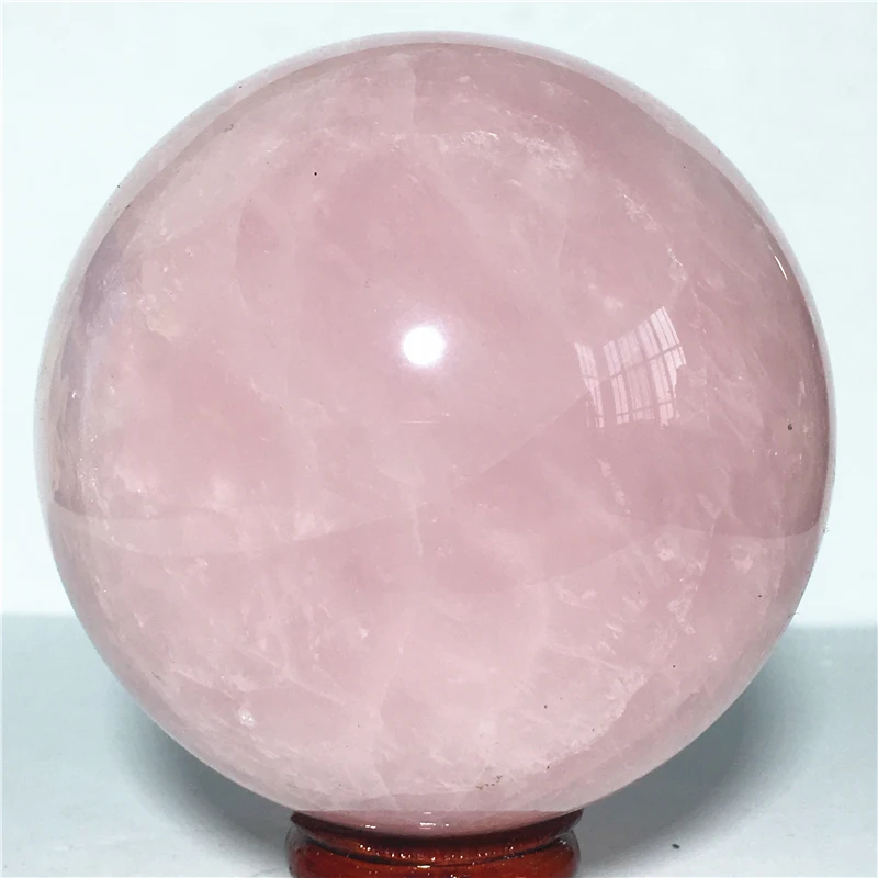 

Ball Narural rose quartz Crystal Stone and craft reiki healing Decorative ball (75mm)