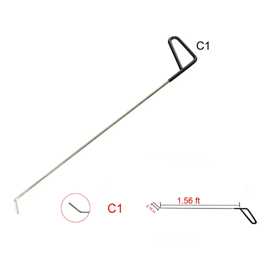 PDRTool комплект крюковые инструменты комплект толкатель с клин для окна-идеально подходит для ремонта дверей и удаления вмятин