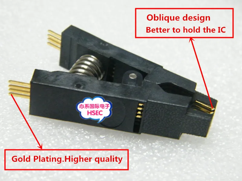 SOIC8 IC flash clip DIY kit /soic8 sop8 ic тестовый зажим SOP8 адаптер гнездо для TL866CS TL866A EZP2010