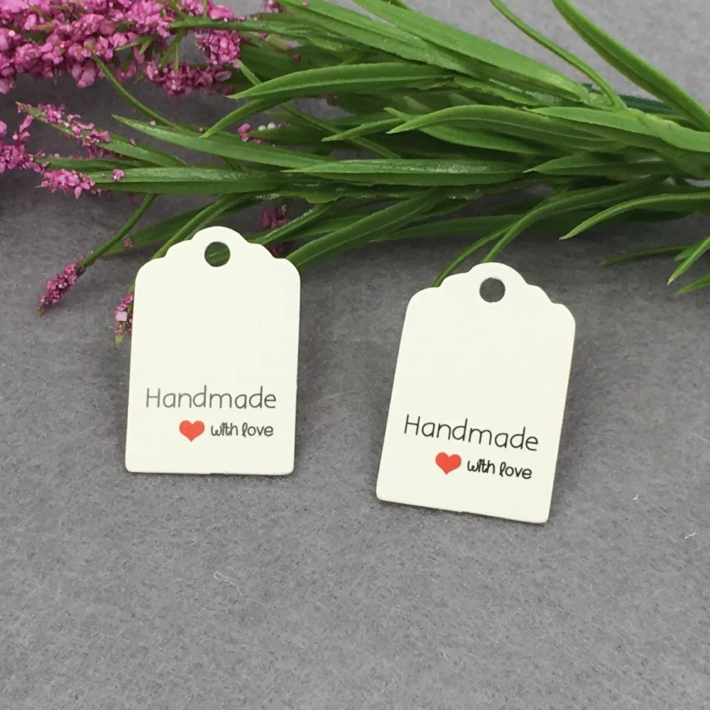 

1000Pcs/Lot Craft Paper Hang Tag for Cake Candy/Wedding Brand Name Note Luggage Garment Label Thank You Gift Tag Card Customized