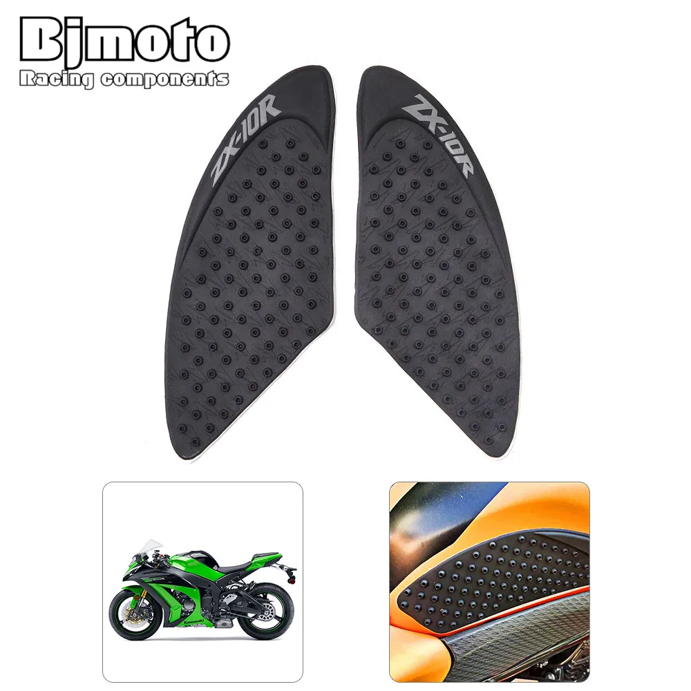 

Bjmoto New Motorcycle zx 10r Gas Fuel Oil Tank Pad Protector Decals Sticker case with high quality for kawasaki ZX10R 2006 2007