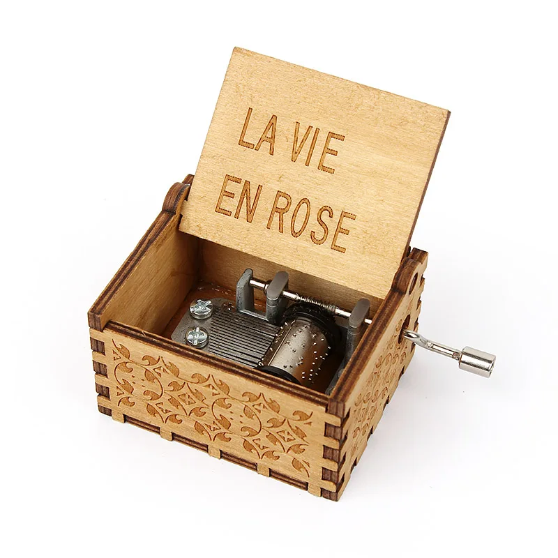 

Hand Crank La Vie En Rose Wooden Music Box Game Of Thrones Star Wars You Are My Sunshine Moon River Christmas Birthday Gift