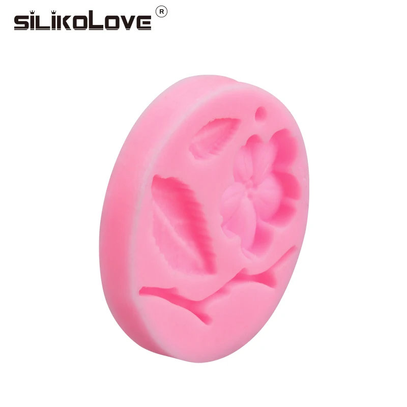 SILIKOLOVE DIY 3D сливы силиконовые формы в виде цветка помадка ремесло торт Конфеты Шоколад свадебный торт украшения инструменты экологически чистые