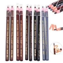 24 шт. карандаш для макияжа бровей, водостойкий Черный Кофейный карандаш для бровей, Перманентная краска, косметика для бровей