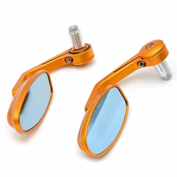 

for 7/8""22mm handle bar Custom bar end mirror cnc round motorcycle rearview mirrors FOR YAMAHA YZF-R1 YZF-R6 FZ1S FZ6S