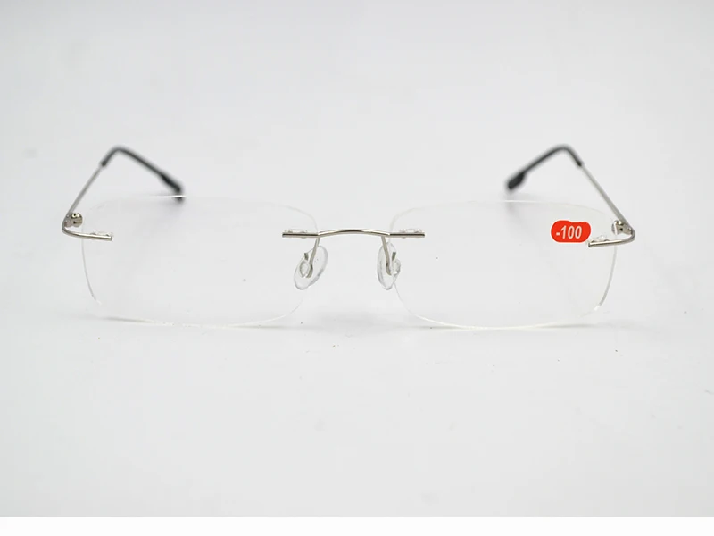 Мужские очки без оправы из чистого титана, женские оптические очки для близорукости, ультралегкие близорукие очки от-1,0 до-6,0 L3