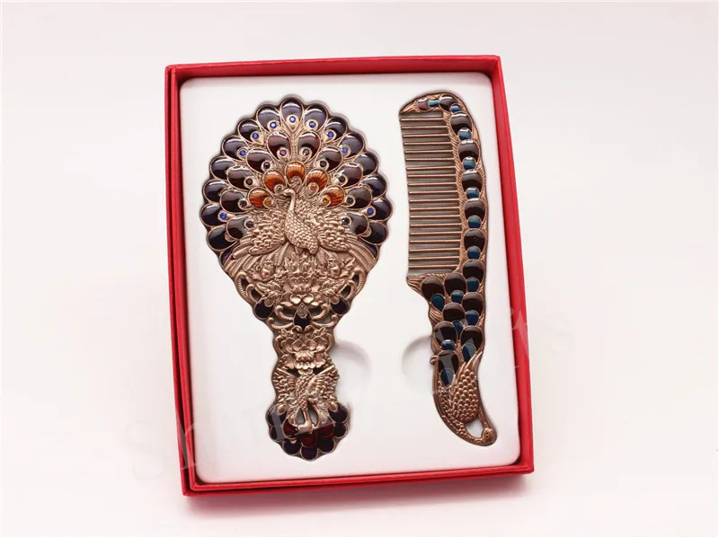 Peacock mirror comb sets (6)