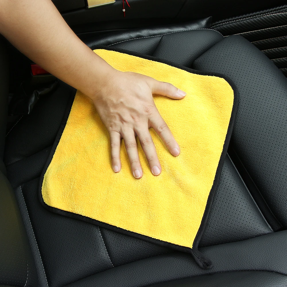 

30x30CM Thick Plush Microfiber Car Cleaning Cloths for Mercedes Benz A180 A200 A260 W203 W210 W211 AMG W204 C E S CLS CLK CLA