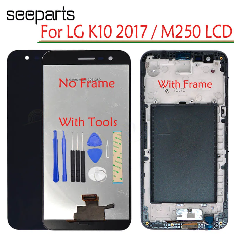 Test 5.3 inch 1280x720 Display LG K10 2017 LCD with Touch Screen