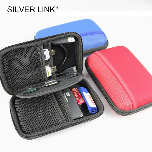 Best Offers SILVER LINK 2.5in HDD SSD Protector Bag Hard Drive Disk Case Phone Computer Accessories Storage Holder Drop Resistance Cable