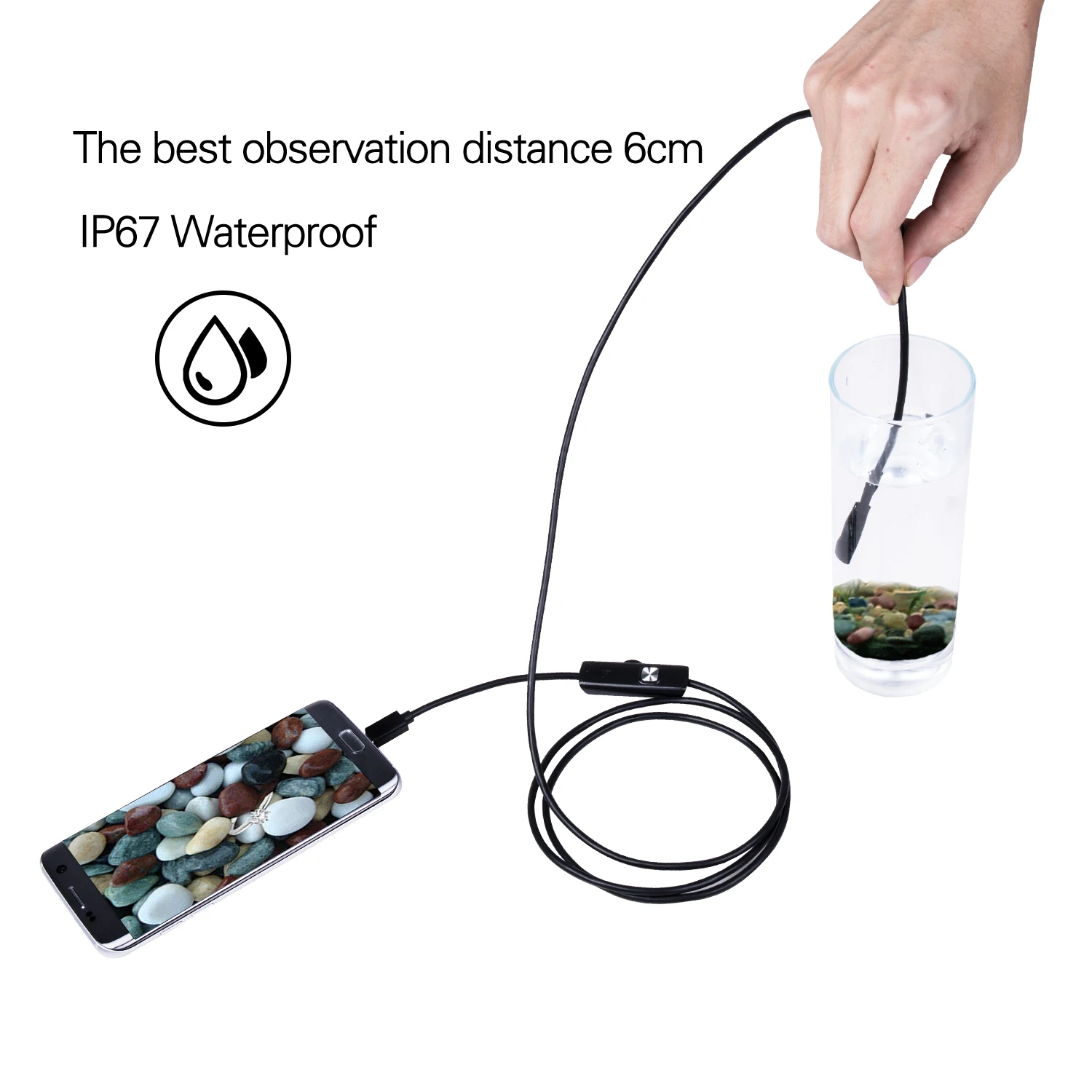Эндоскоп 3 в 1 с USB и камерой 8 0 мм 1080P светодиодный 2/5 м|Компактные видеокамеры| |