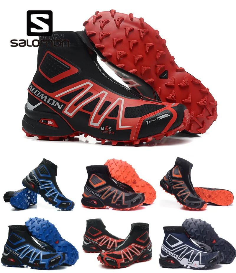 

Free Shipping Salomon Snowcross Sneakers Outdoor Warm High Ankle Speedcross Sports Shoes Men Running Shoes EUR Size 40-46
