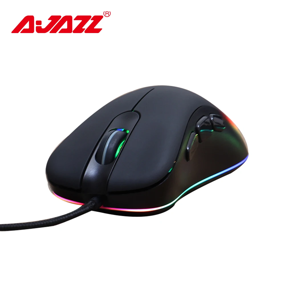 

[Upgraded Version] Ajazz AJ118 Wired Gaming Mouse 6 Colorful Backlights Mice Gamer Mouse Full-key Macro Programming A3050 Chip