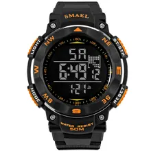 Nouveau Numérique Montres 50 m Étanche Sport Montre LED Casual Électronique Montres de Plongée De Natation Montre LED Horloge relogios WS1235