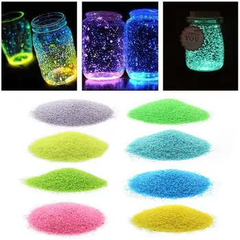 

Luminous Sand Party Stones Garden Glow In Dark Ornaments DIY Starry Wishing Bottle Fluorescent Party Aquariums Fish Tank Decor