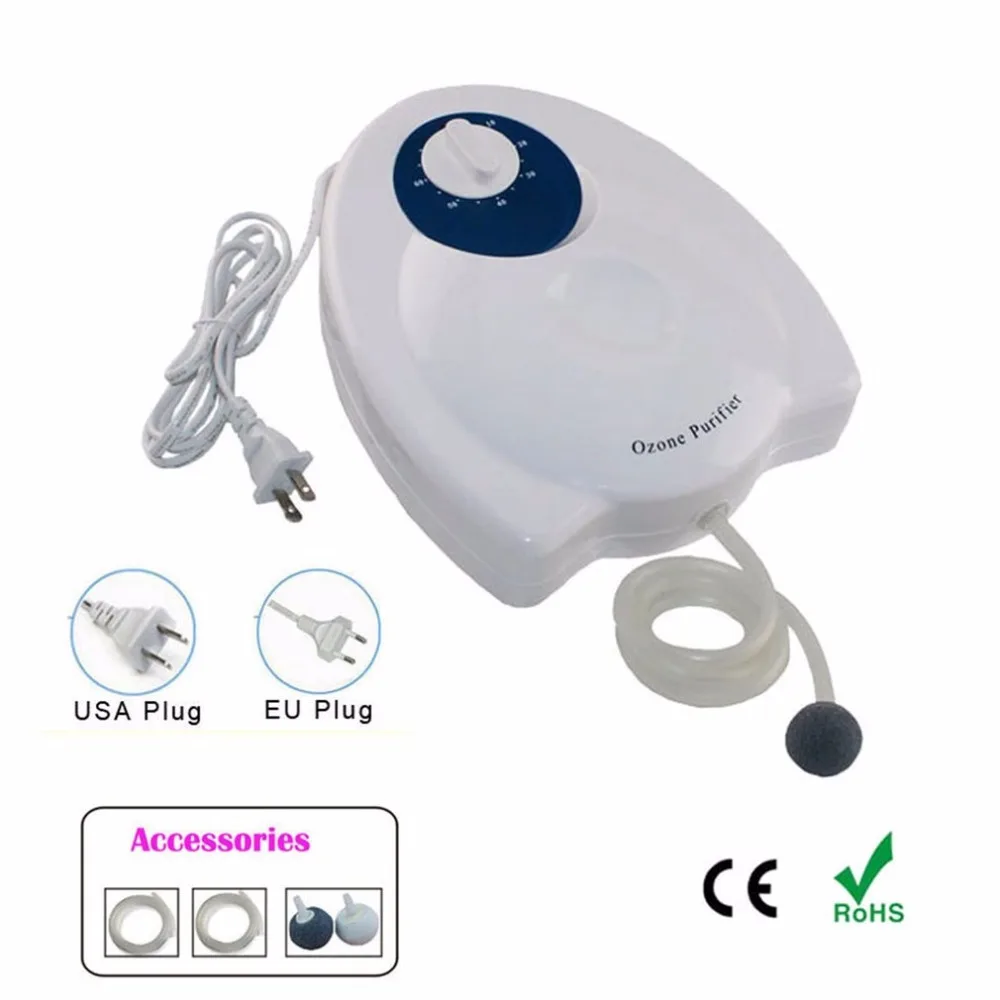 

Household Ozone Purifier Ozone Generator Water Fruit Vegetables Food Sterilizer Air Purifier Water Ozonizers EU Plug Preparation
