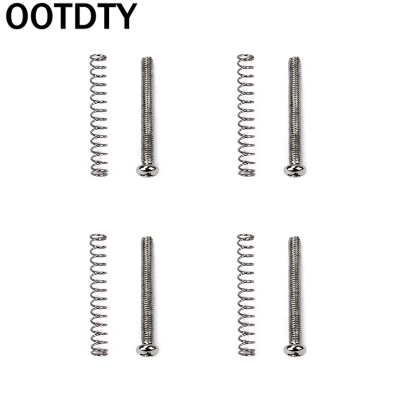 

4Pcs Double Coil Pickup Electric Guitar Humbucker Screws with Springs Fix Bolt