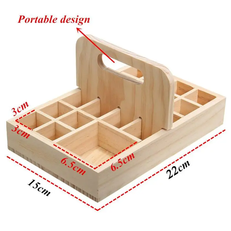 CHUWUJU 12 18 21 25 деревянный ящик для хранения эфирных масел организации ароматерапия из натуральной древесины сосны ручной работы