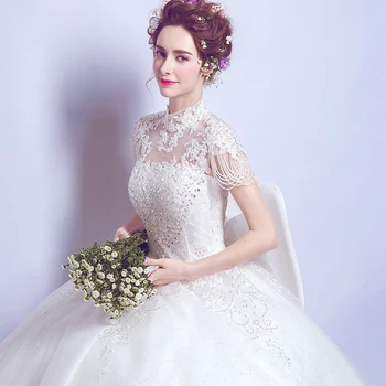

Free shipping short sleeve white sexy bow lady girl women princess bridesmaid banquet party wedding bridal dress gown free shipp