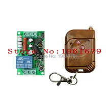 AC 220 V 10 A 1 канал RF беспроводной пульт дистанционного управления 55*32*17 мм 1 приемник+ 1 передатчик 315 МГц или 433 МГц