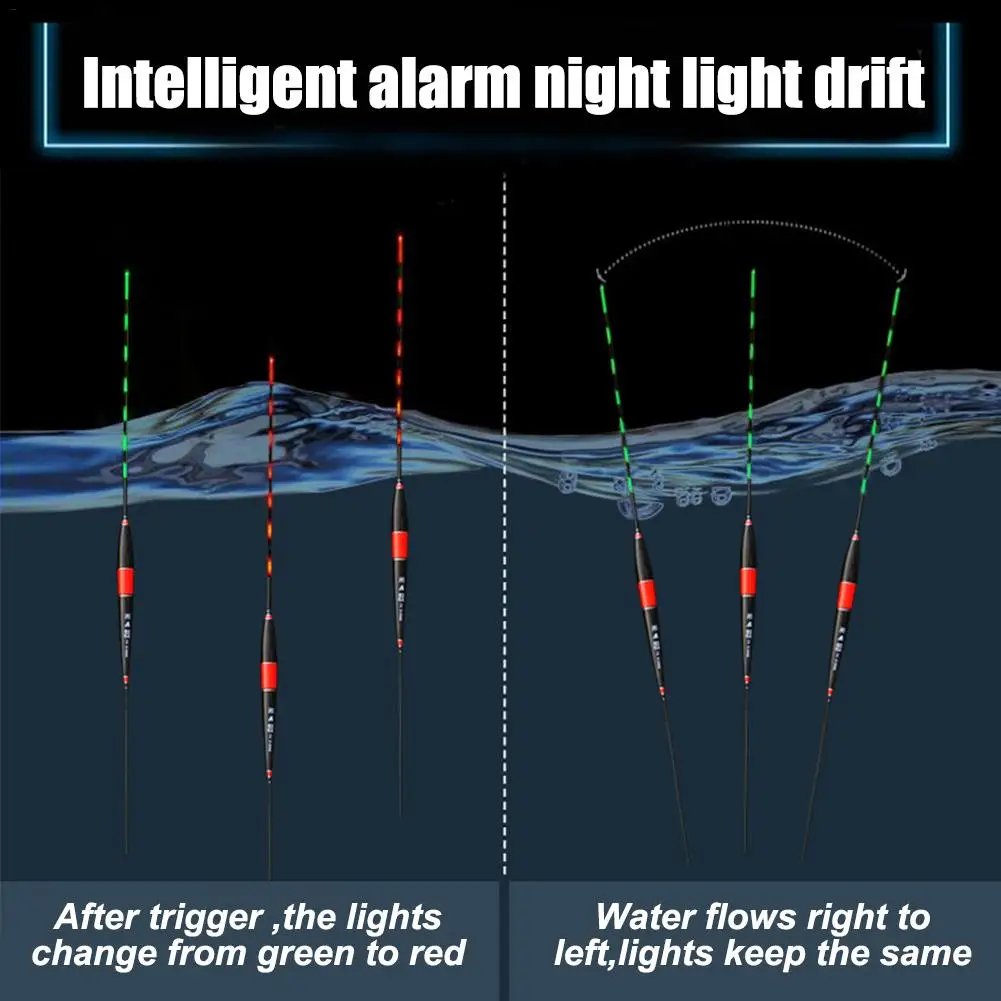 Умный поплавок с датчиком гравитации, ночной Световой поплавок для рыбалки, СВЕТОДИОДНЫЙ Электрический светящийся светильник, автоматически напоминающий поплавок для рыбалки