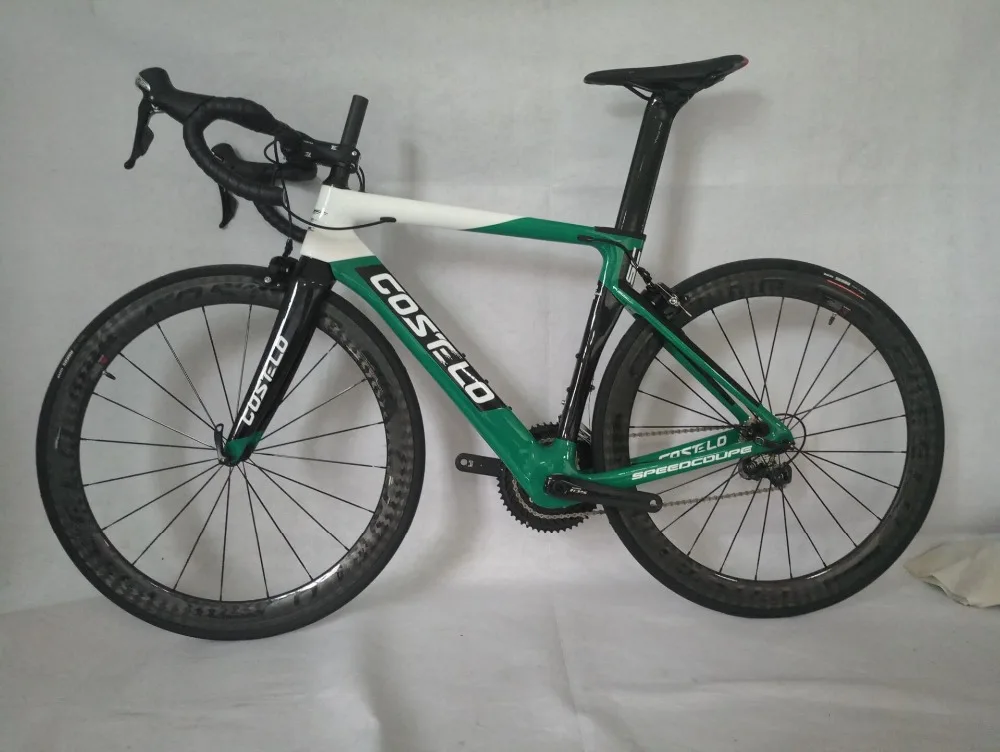 Excellent Christmas gift packages Costelo Speedcoupe carbon fiber road bike frame complete bicycle with pedal bike equipment 4