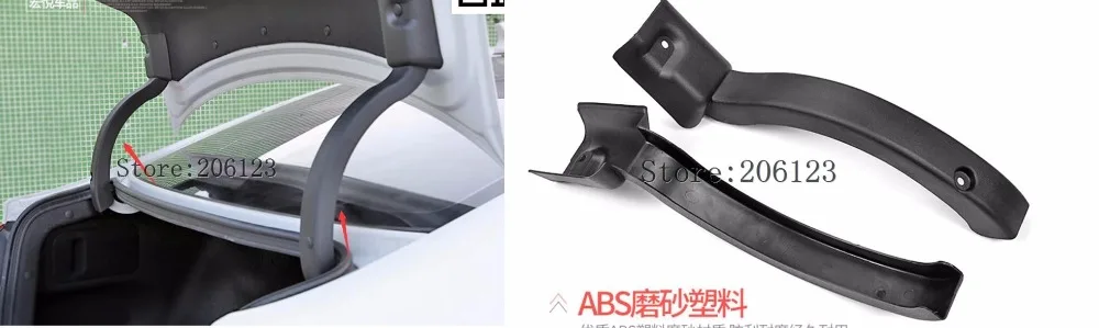 

car styling car tail door post protection trims for Hyundai Elantra 2017 2018 2019
