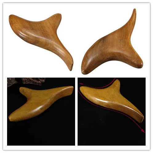 1PC Triangle Trigeminal Wood Massager Fragrant Reflexology Tool Body Neck Relax  Blood Circulation Health Care