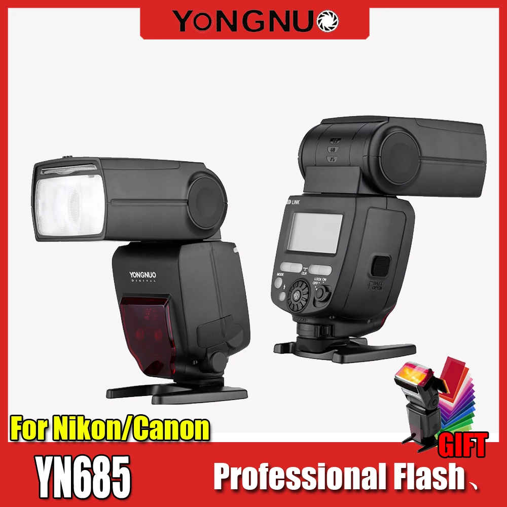 YONGNUO YN685 Беспроводная вспышка 2,4G HSS ttl/i ttl для Canon Nikon D750 D810 D7200 D610 D7000 DSLR камера Вспышка Speedlite