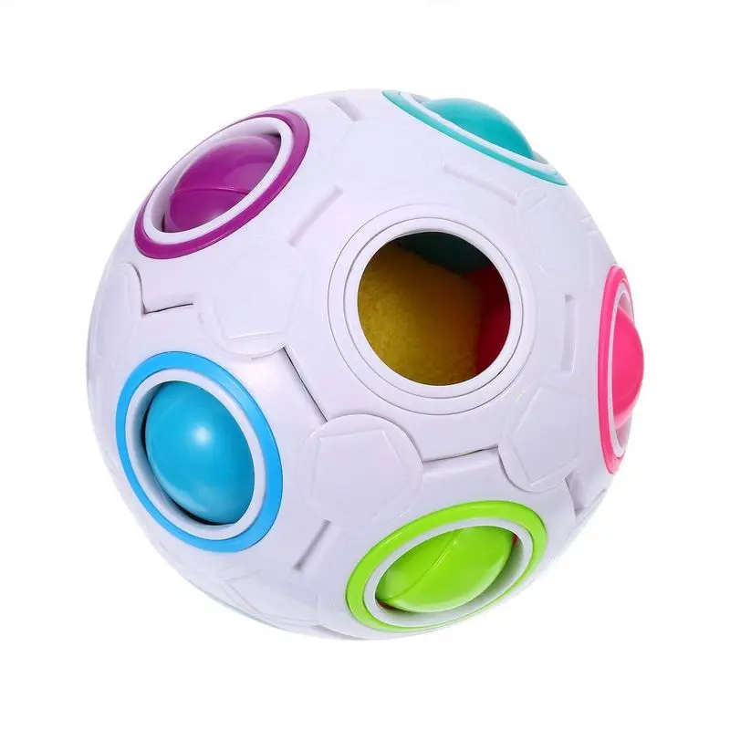 New 360 Cube Rainbow Ball Football Magic Cube Puzzle Educational Toy Rubiks Cube Special Twist Cubes Juguetes Educativo (1)