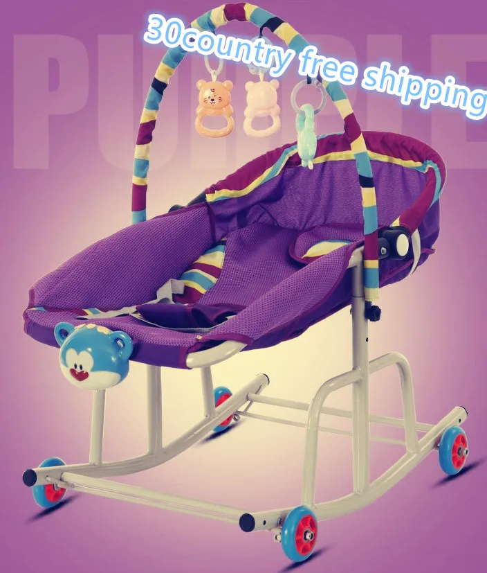 10 in1 детское кресло-качалку легкая коляска спальная кровать Джемперы игрушка-качели автомобиль движется ходунки малышей автомобиля лыжные