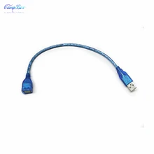 50Pcs 30cm USB Male to Female USB2.0 Extension Data Cable Line Wire