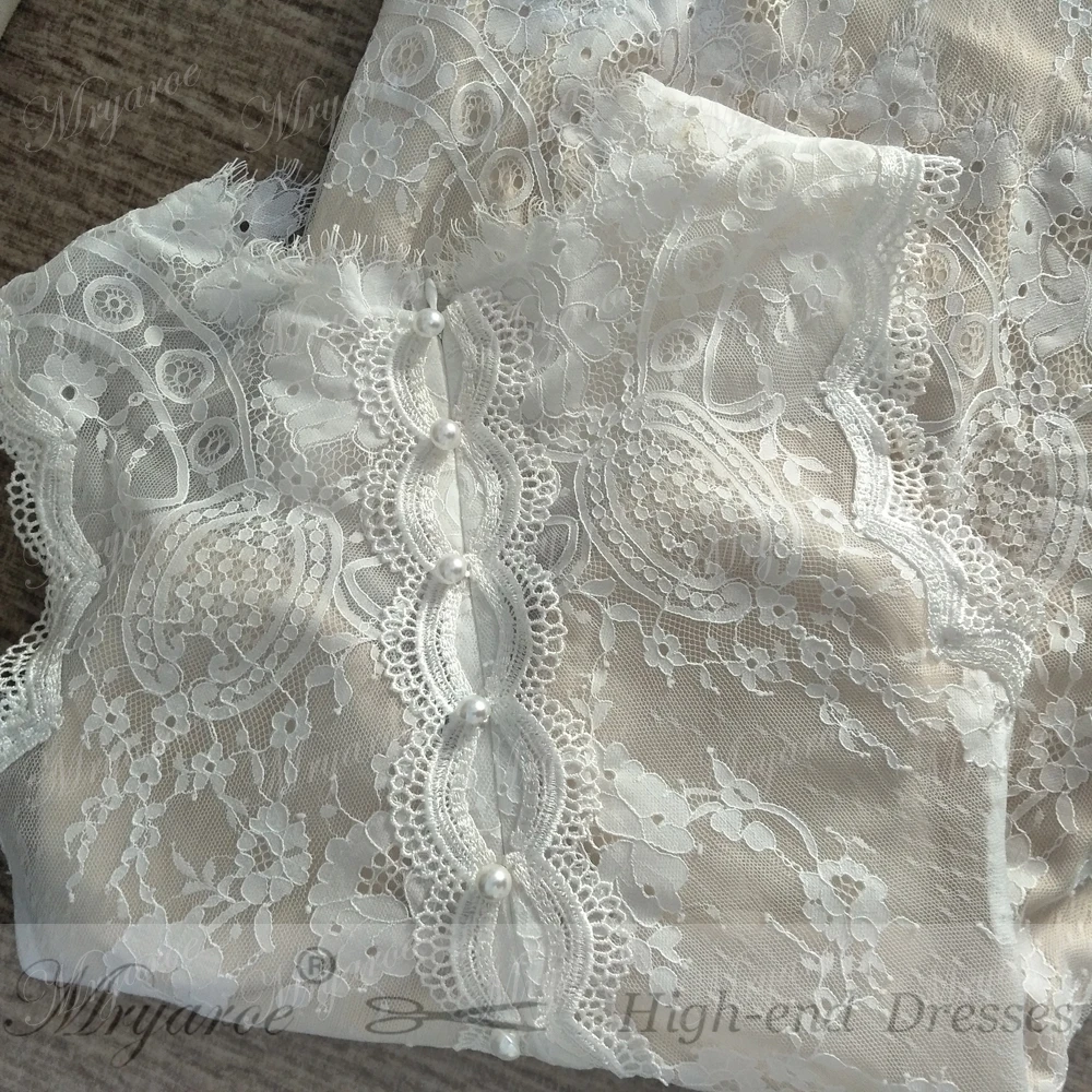Mryarce Unique Design Vintage Exquisite French Lace Mermaid Wedding Dresses 2017 Rustic Birdal Gowns vestido de noiva (1)