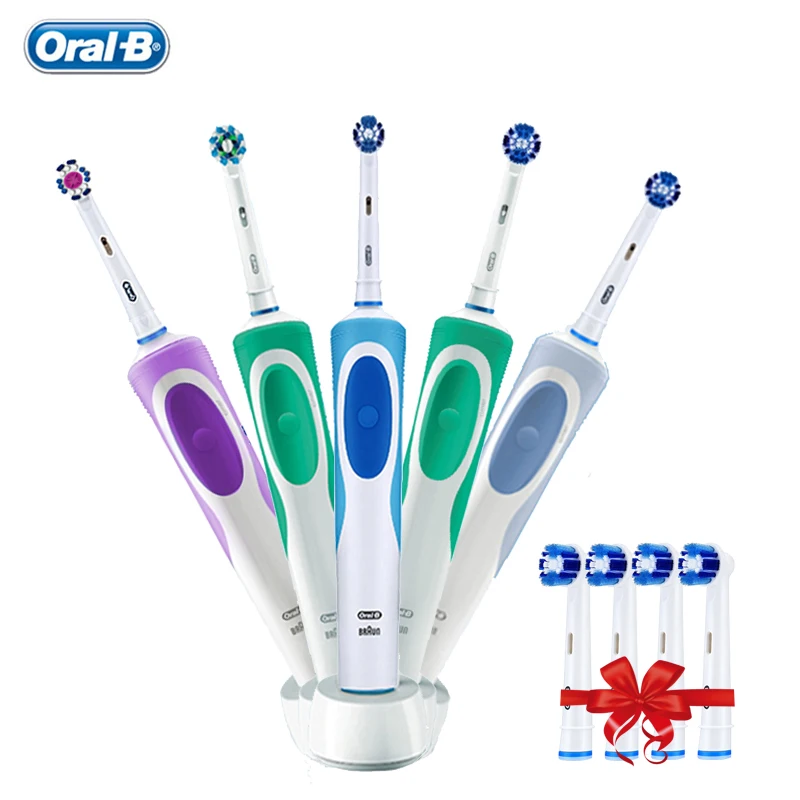 Электрическая зубная щетка OralB D12 Vitality вращающаяся перезаряжаемая для взрослых