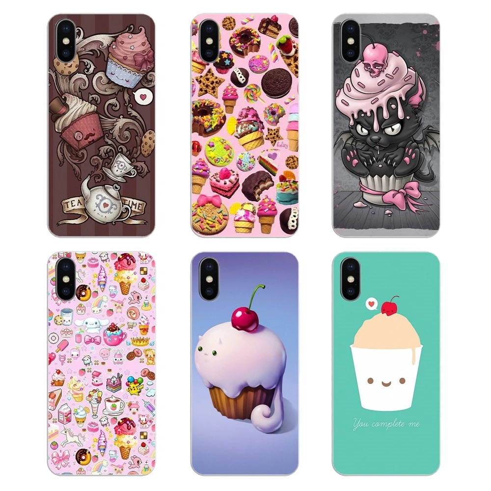 

Chocolate Nutella cupcakes Cherry ice cream For Samsung Galaxy A5 A6 A7 A8 A9 J4 J5 J7 J8 2017 2018 Plus Prime Soft Cases Covers