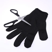 1 Pair Outdoor Hunting Fishing Gloves Cut Resistant Protective Knife Anti slip Metal Mesh Anti cutting