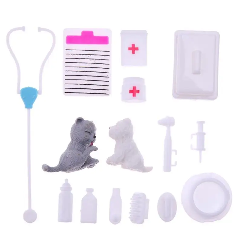 

Puzzle Educational Toy Doctor Nurse Medical Role Play for Barbie Play House Accessories Plastic Children's Toys Gift