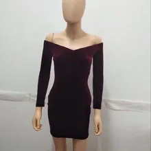 Высокое качество Новинка зимние женские платье Вино бархатное платье с открытыми плечами платье праздничное платье+ пиджак