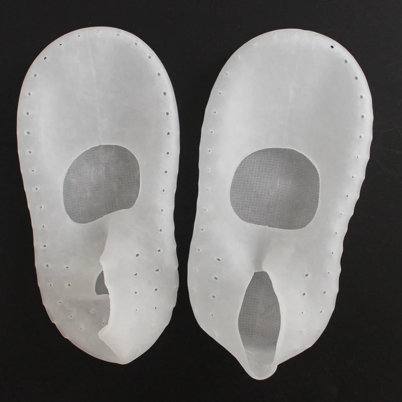 1 пара силиконовых увлажняющих гелевых носков для пятки защита и уход за кожей - Цвет: Белый