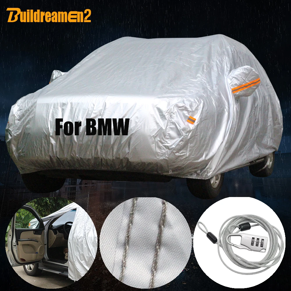 Buildreamen2 Full Car Cover Sun Snow Rain Scratch Dust Protection Auto Cover Waterproof For BMW 1 3 5 7 M Series X1 X3 X4 X5 X6 Buildreamen2 Full Car Cover Sun Snow Rain Scratch Dust Protection Auto Cover Waterproof For BMW 1 3 5 7 M Series X1 X3 X4 X5 X6
