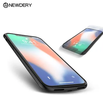 

NEWDERY 4000mAh magnet Portable power charger battery case for iPhone X XS full cover protect case for iPhone 10 power bank