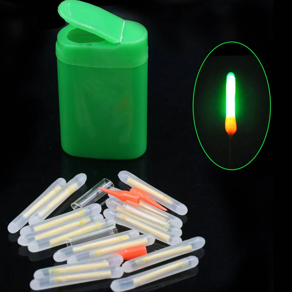 

15Pcs 4.5x36mm Fishing Fluorescent Lightstick Light Night Float Rod Lights Dark Glow Stick