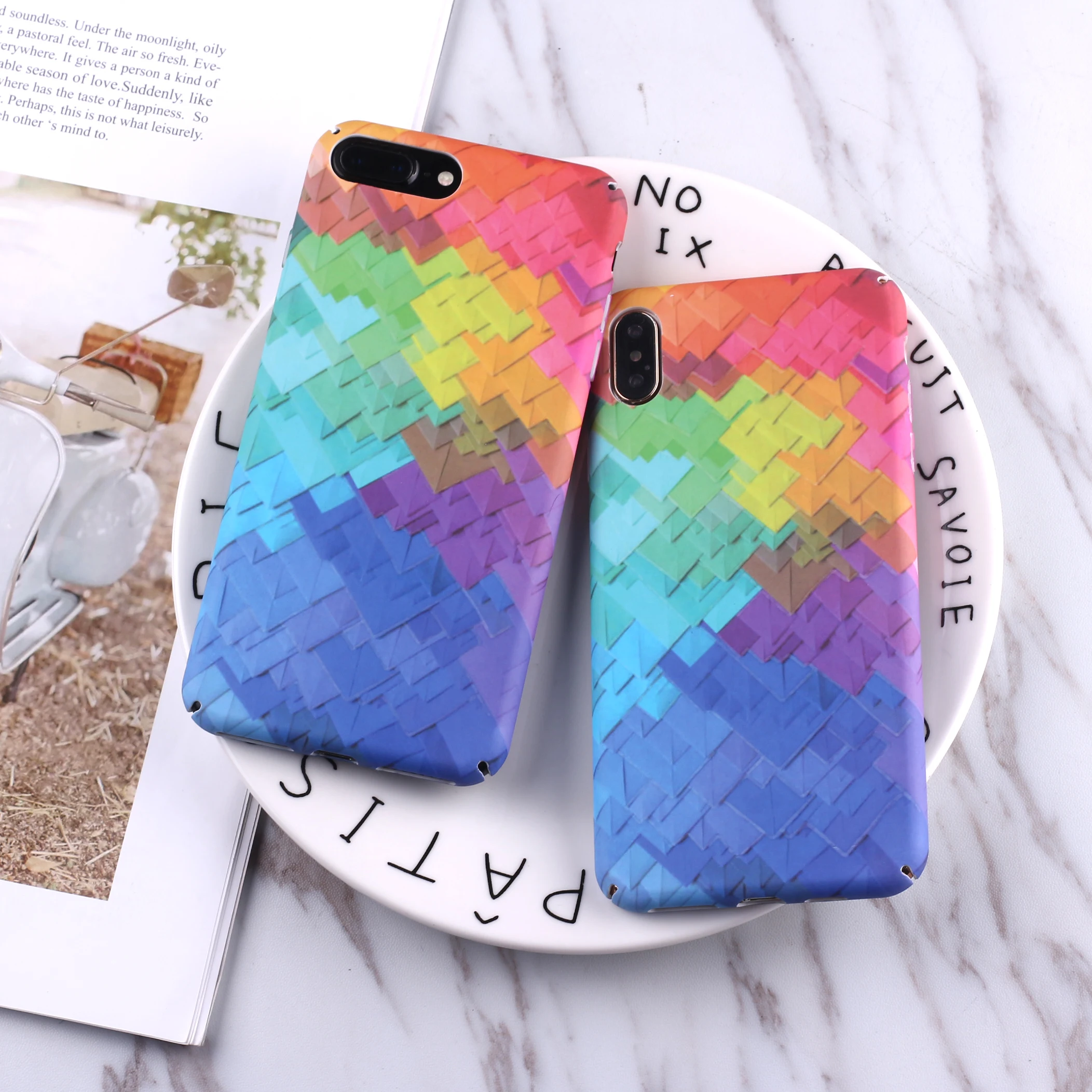 

TOMOCOMO Fashion Street Art Lover Space Cartoon Case Cute Candy Hard PC Cover Phone Cases For iphone7 6 6S Plus 8 8Plus X