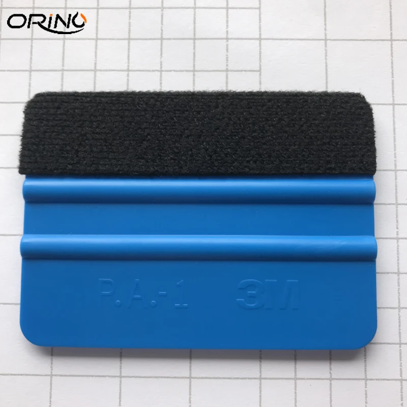 2PCS Blue Felt Squeegee Vinyl Film Wrap Tool Fabric Scraper Tinting Tools Window Glass Wash Tools Auto Car Cleaning