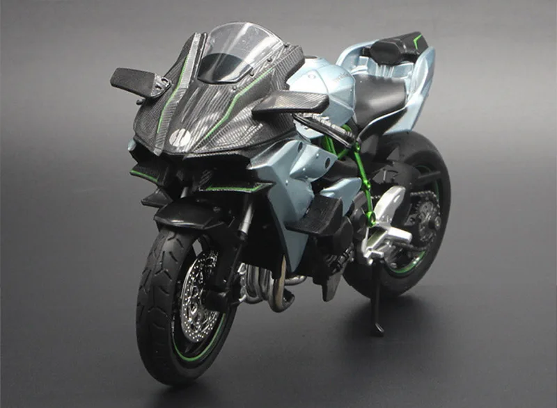 1:12 Ninja H2 H2R литье под давлением гоночный мотоцикл модель игрушки миниатюры спортивный велосипед игрушки для детей