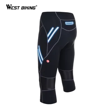 

WEST BIKING Men's Cycle Pant Bicycle Bike Tights Riding Bike Outdoor Sport Reflective Long Trousers High Elastic Cycling Pant
