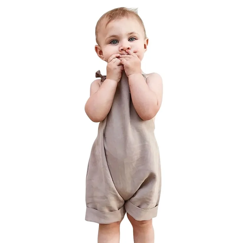 Модный Детский комбинезон с плотным комфортом для вашего ребенка, чтобы одеть с кулиской летом, делая ваших детей